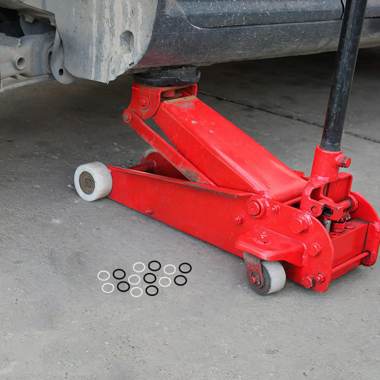 20Pcs Jack Oil Seal Kit Horizontal Hydraulic Floor Jack Replacement Seals Heavy Duty Leak Proof Automotive Trailer Use