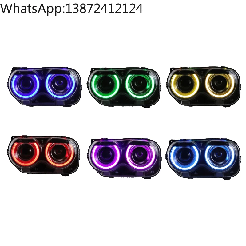 

YU GUANG for Dodge Challenger 2008-2014 LED RGB Headlight Upgrade New Condition Front Light and Turn Signal Headlamp