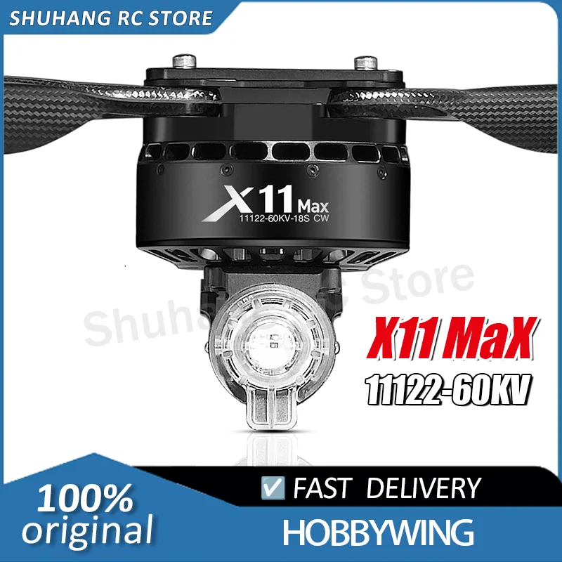 

Hobbywing X11 MAX Motor 11122 18S 60KV 48175 propeller powerful & Superior Thrust Power System for 25KG 30L Agriculture Drone