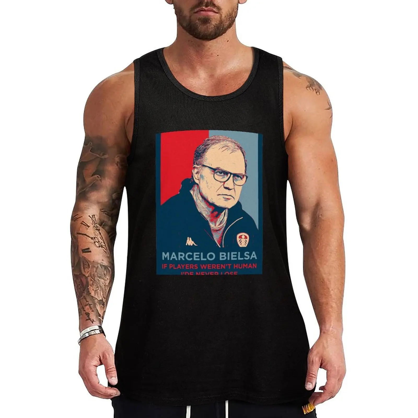 Camiseta sin mangas Bielsa the Legend, camiseta sin mangas para gimnasio, ropa deportiva sin mangas para fitness