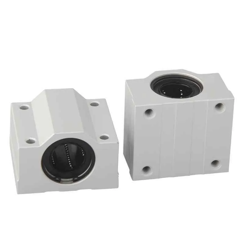 100pcs SC8UU Linear Case Unit SCS8UU 8mm SC8 Linear bearings block Aluminium Housing Sliding Units cnc parts