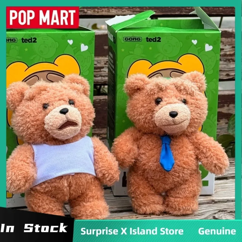 Pop Mart Resonance Ted2 Teddy Bear Series слепая коробка тренд аниме периферийная кукла загадочная коробка брелок на день рождения коллекция подарок