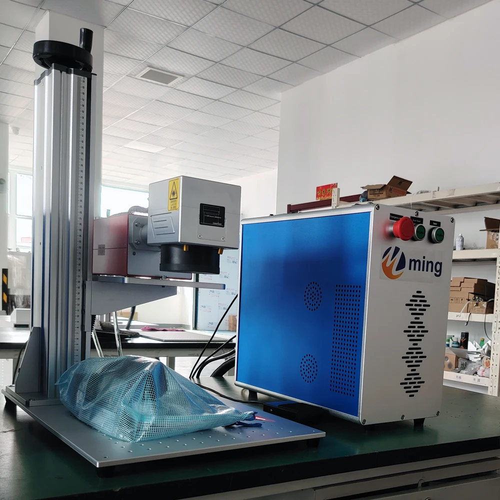 Air Cooling 3W 5W Split UV Laser Marking Machine With 355nm Laser Source For Silicone Plastic Glass