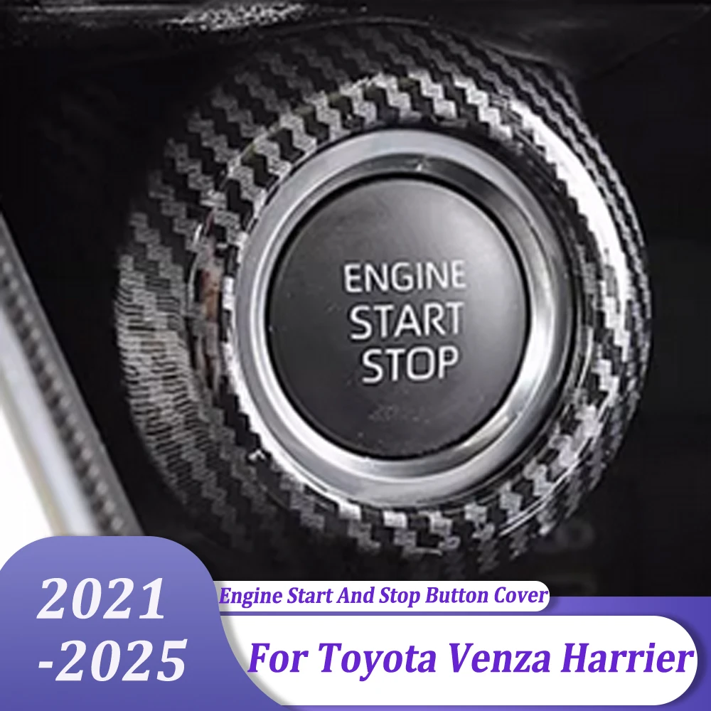 

Engine Start And Stop Button Sticker Cover Car Styling Accessories For Toyota Venza Harrier 2020 2021 2022 2023 2024 2025