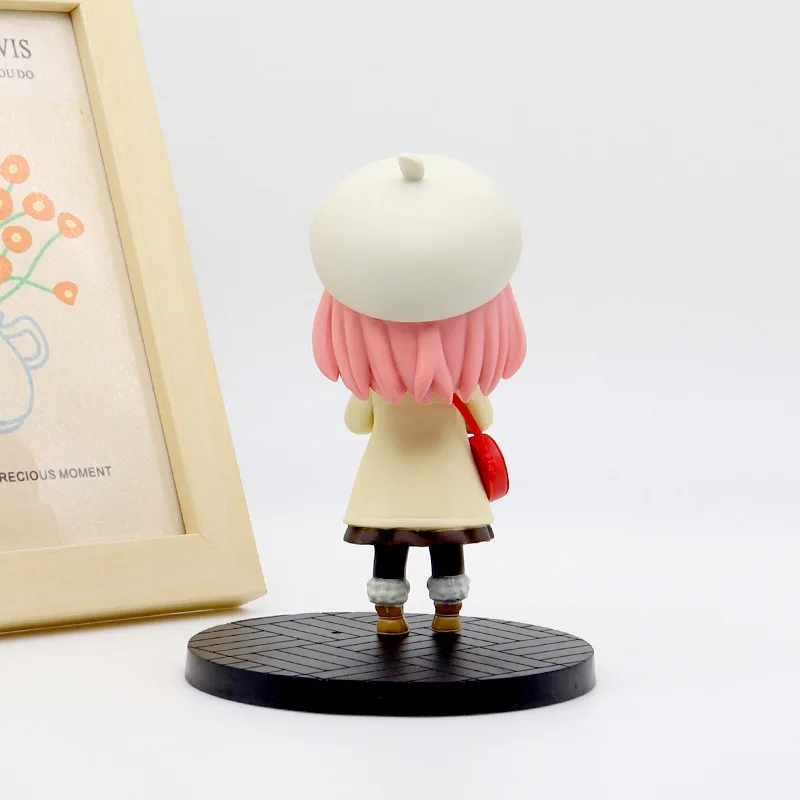 Anime SPY×FAMILY 패션 전문가 Anya Forger 동상 모델.PVC 소재.데스크탑 장식 컬렉션 수제 모델.장난감 선물