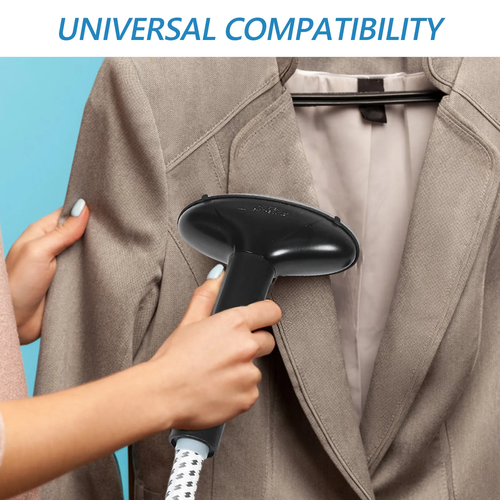 Universal Replacement Garment Steamer Hose Metal Head Brush Attachment Duct Safe Steam Ironing Clothes Steamer