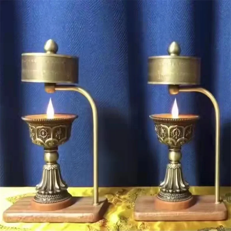 Intelligent vuur tot elektrisch LED oplaadbare boterlamp, Tibetaanse lange lamphouder