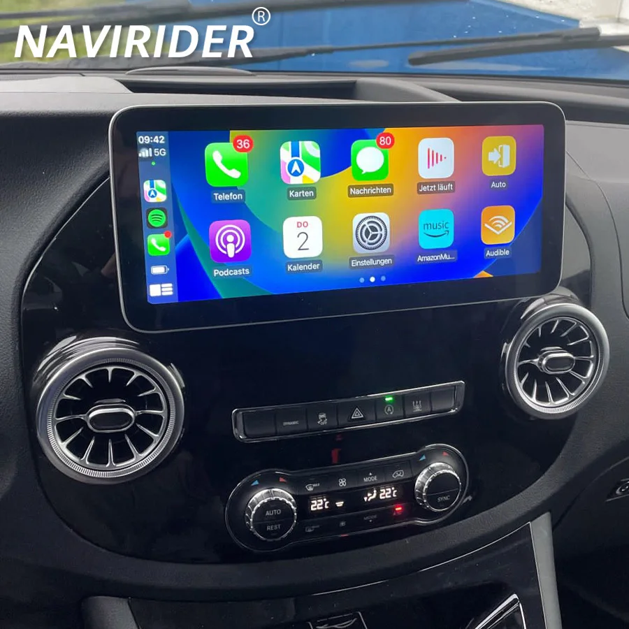 12.3inch Navigation Head Unit For Mercedes Benz Vito 116 W447 2014-2022 Android Auto Radio Car GPS Multimedia Player Stereo DSP