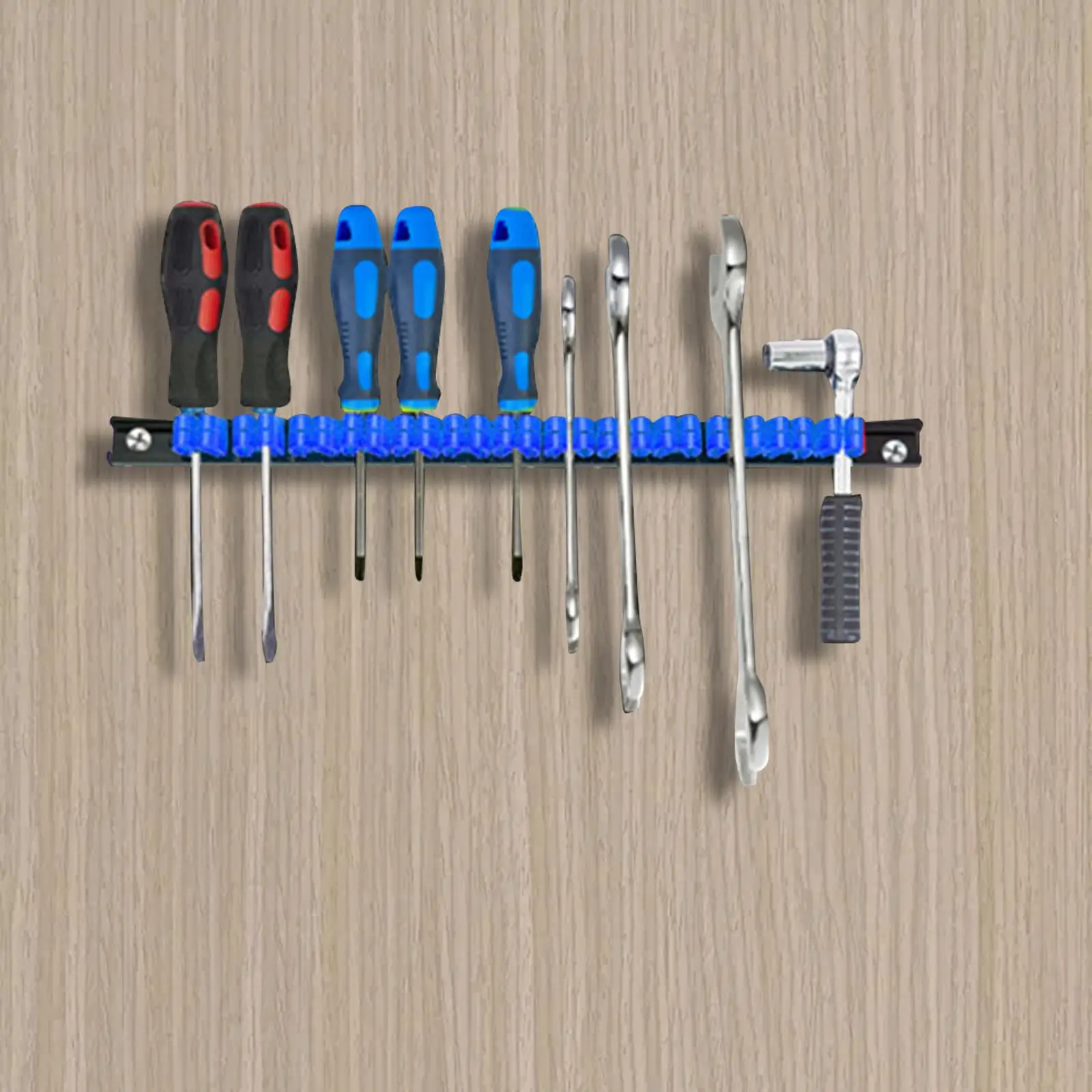 Screwdriver Storage Organizer Rack Shelf Easy to Install Tool Cabinet Wall Mount Durable Home Organization Screwdriver Organizer