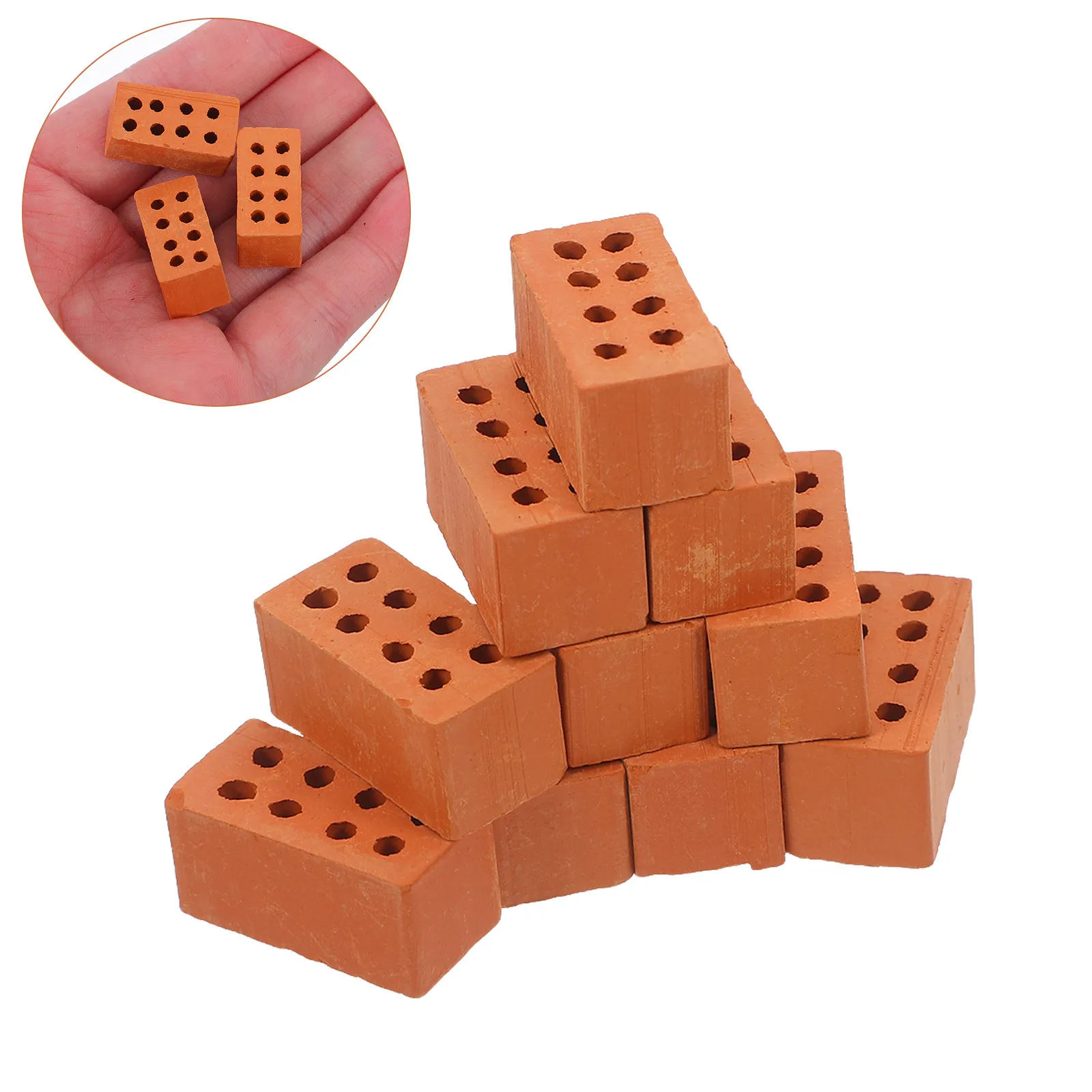 

50 шт. реалистичных мини-блоков: высококачественные мелкие строительные элементы для творческих проектов, садов, кукольных домиков, стен и микросцен