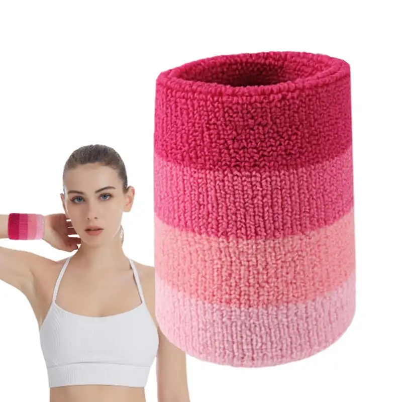 Wrist Sweatband Tensile Elastic Wristband With Sweat Absorption Sports Accessories For Yoga Running Table Tennis Tennis