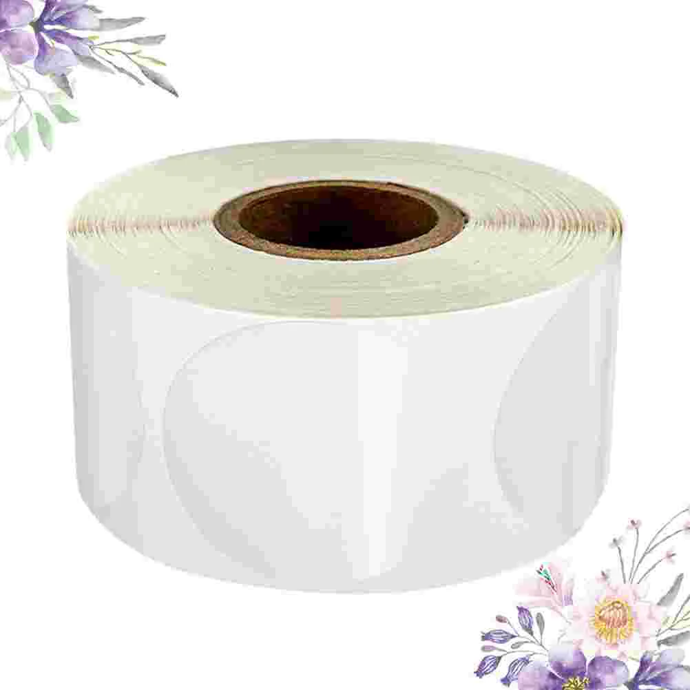 

Transparent Sealing Sticker Set 50pcs Self Adhesive Wax Labels Clear Packing Supplies Decor Round Patterns Food Packaging