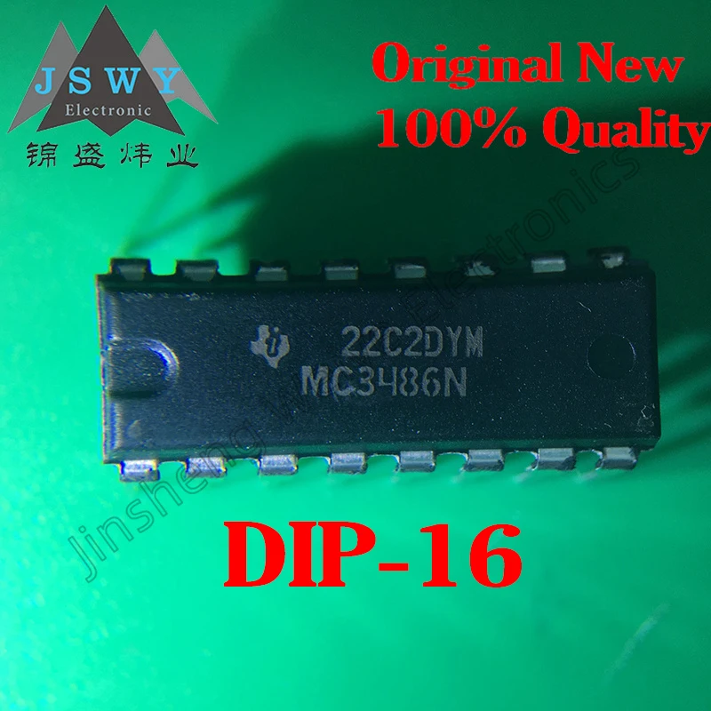 

(10/50pcs) MC3486N MC3486 DIP-16/Single-chip Quad Differential Line Receiver/Fast Delivery/Electronic Original/Brand New Origina