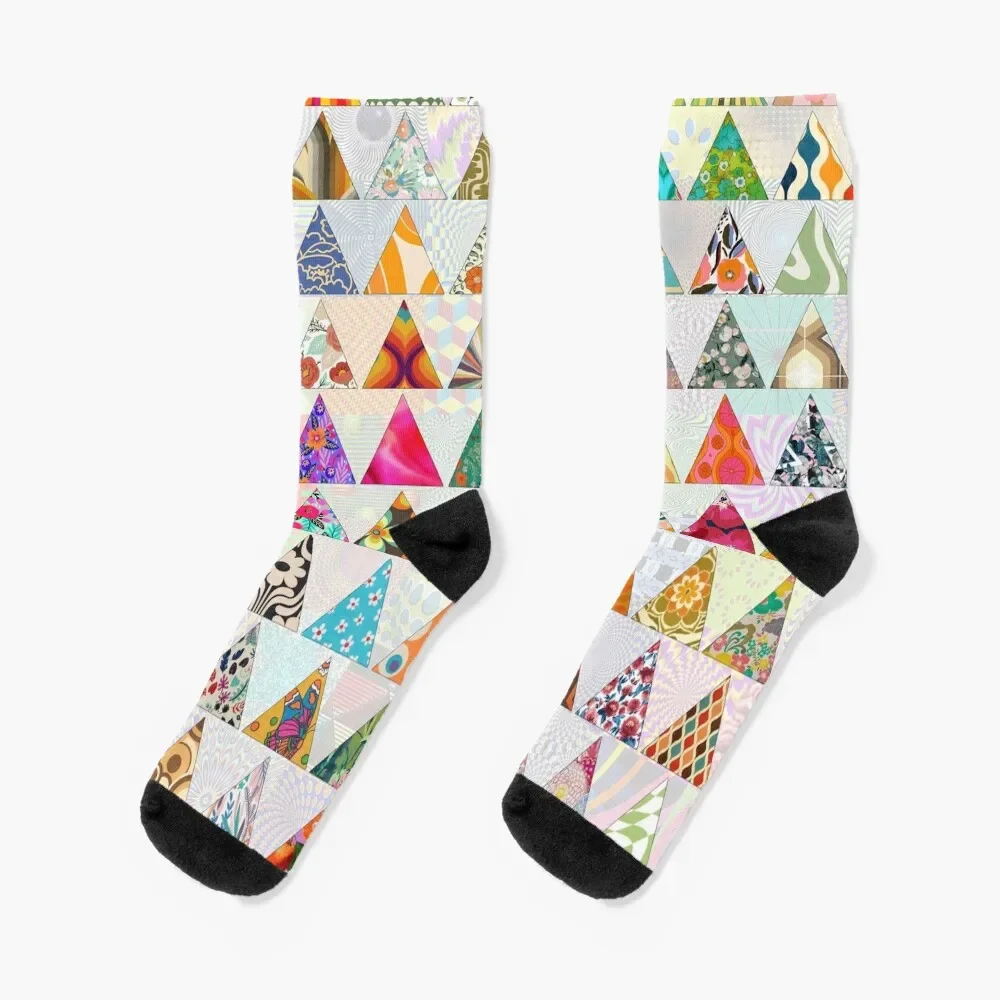 

Triangles Socks christmas gifts cute Men Socks Women's