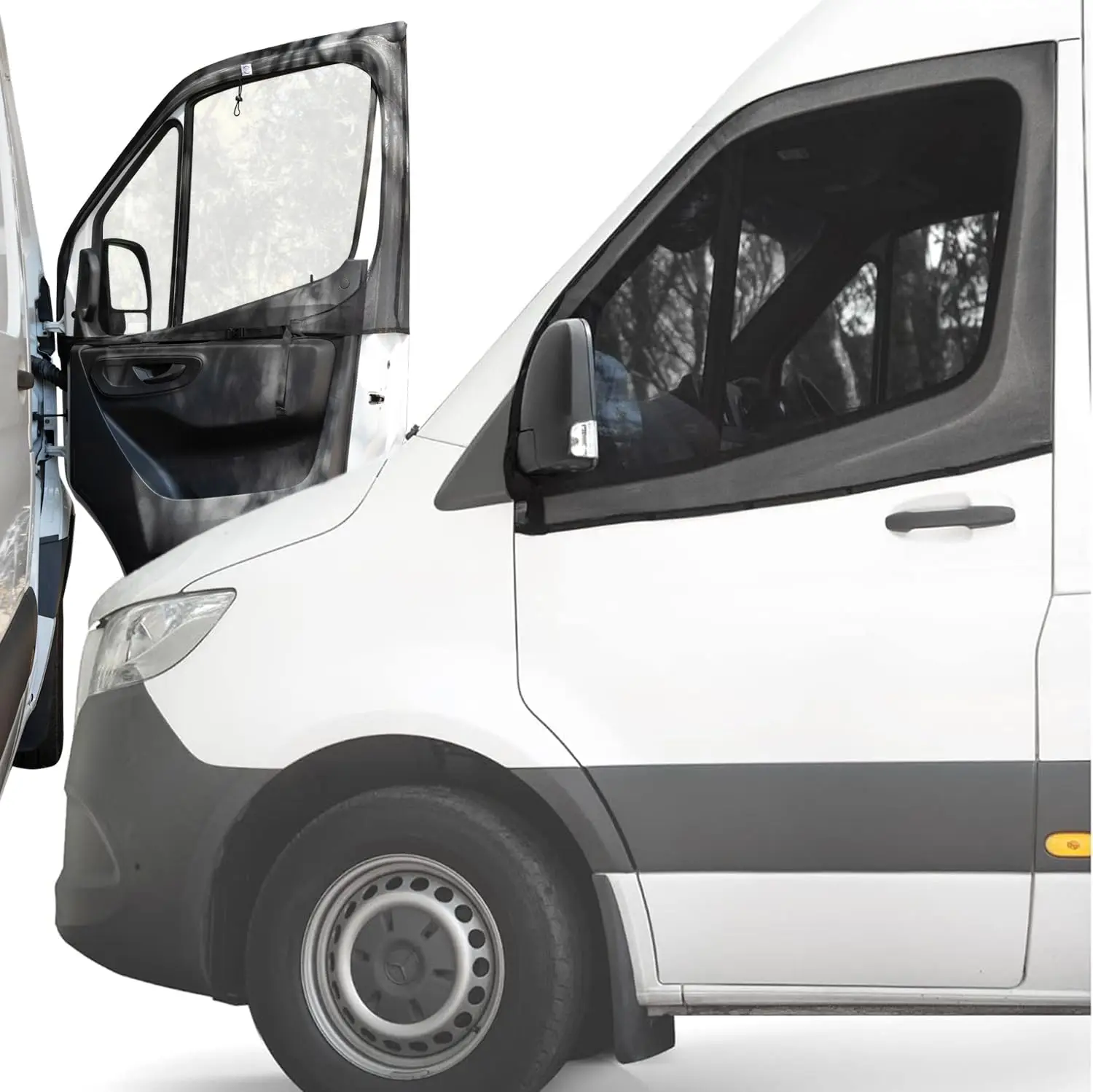 For Sprinter Metris Transit Promaster 2pcs Universal Motorhome Window Bug Screens Pair Front Door Bug Screen Car Accessories view 6