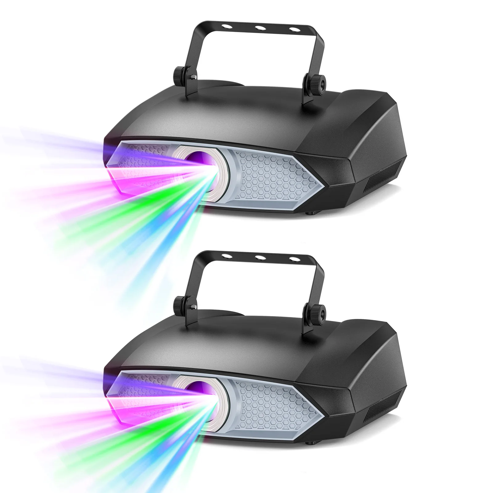 U'King 2W Animation DJ Laserlicht DMX APP Steuerung Vollfarbiges RGB DJ Licht 3D Animation Laserprojektor für Weihnachten Halloween