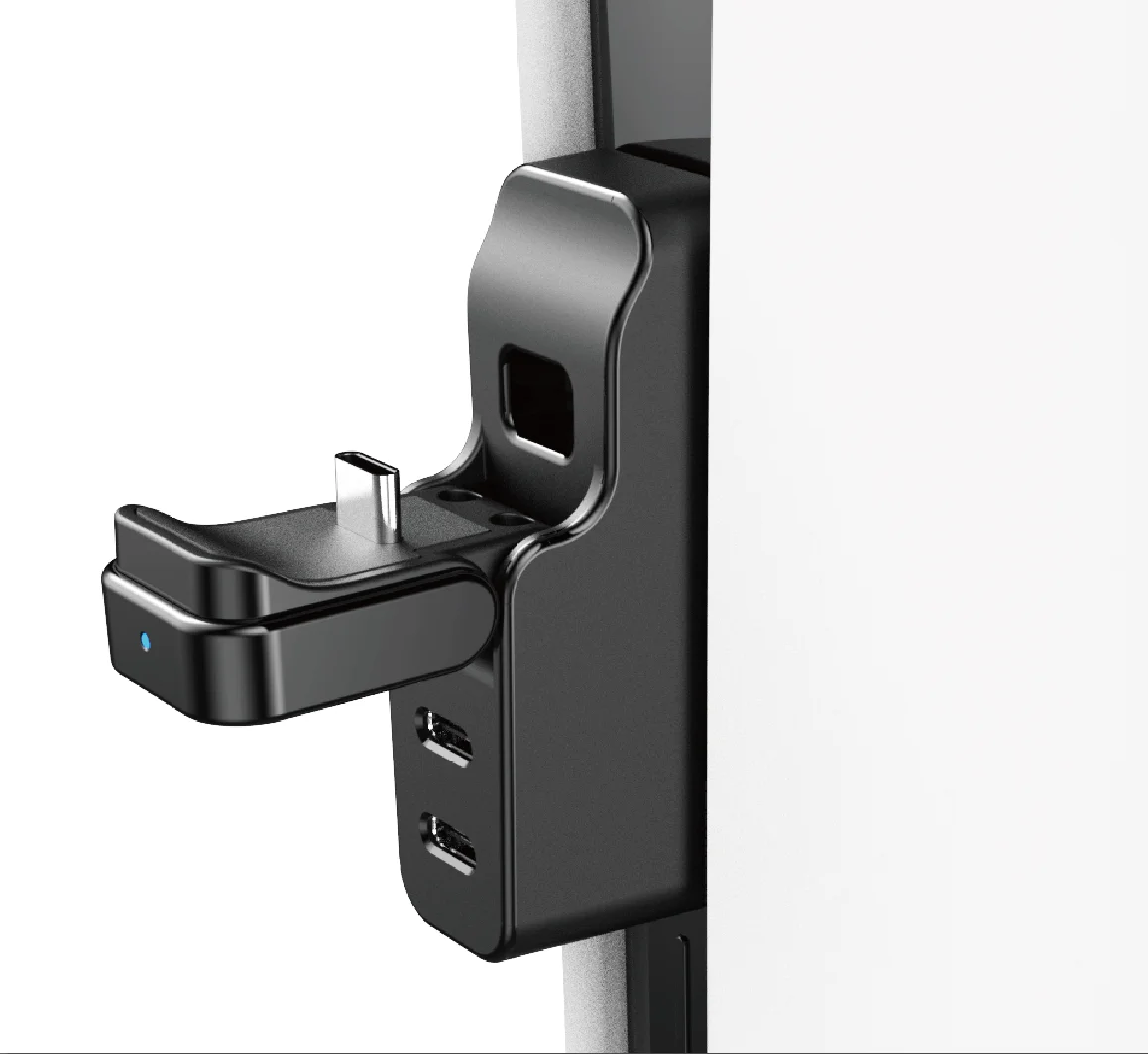 قاعدة شحن IPEGA قابلة للطي/حامل PG-P5S040 لوحدة التحكم PS5 النحيفة والضوئية مع منفذيين من النوع C ومؤشر شحن