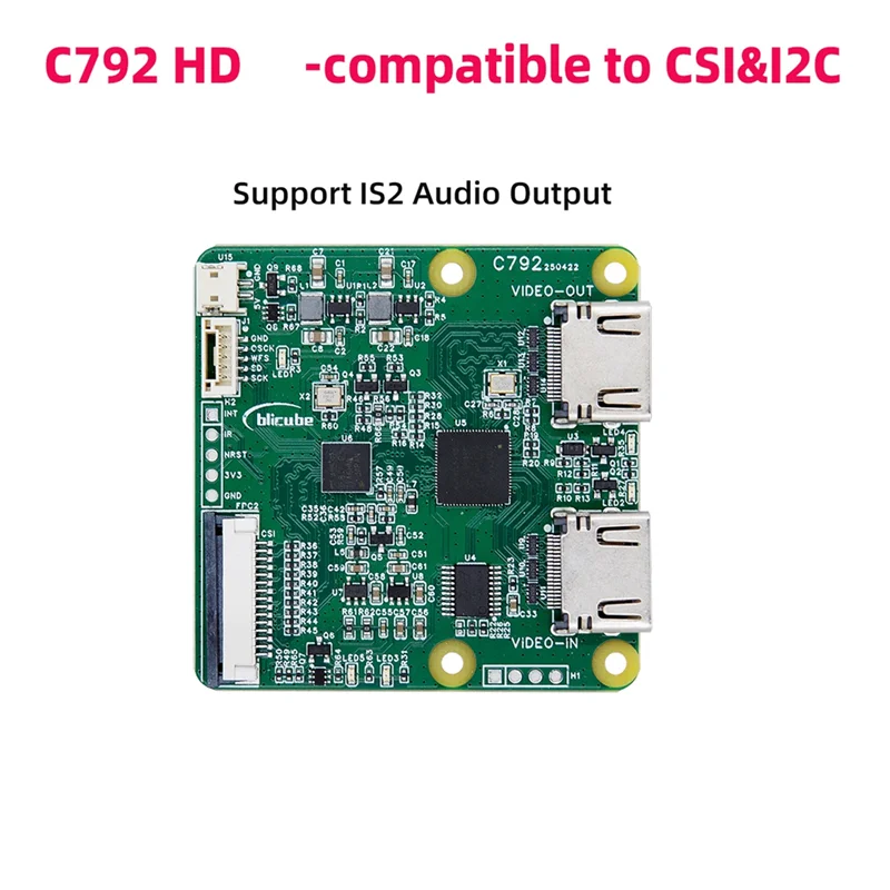 C792 -Compatível com módulo CSI e I2C 4K @ 60Hz Loop Out Module 1080P @ 60Hz Módulo de captura de vídeo CSI