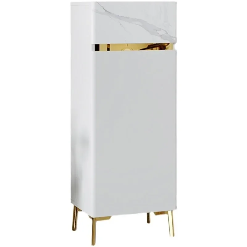 Small shoe cabinet outside the door, narrow small apartment mini household high vertical storage space saving small single door