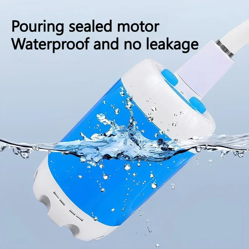 Dispositivo di lavaggio esterno portatile con pompa per doccia da campeggio ricaricabile senza fili per escursioni, viaggi e dormitori