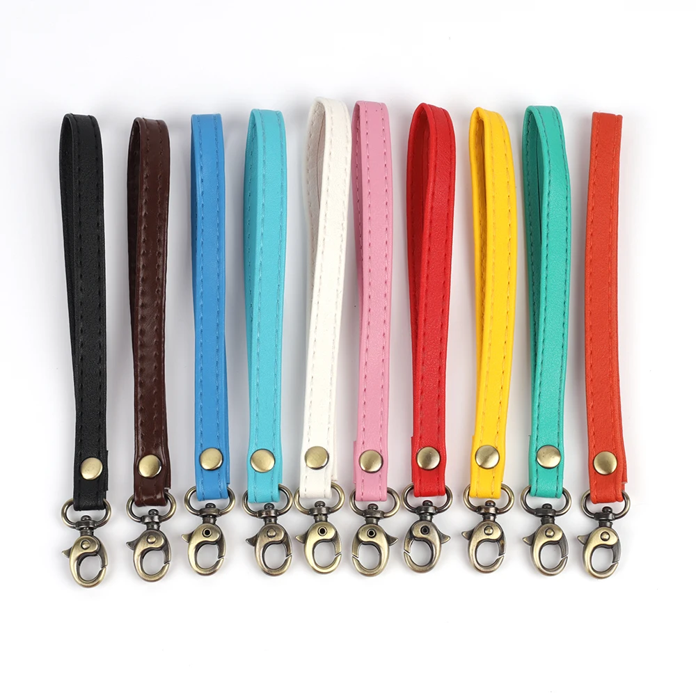 

2pcs/lot Fashion Wrist Bag Strap Handle Fashion PU Leather Women Girls Purse Bag Belt Clutch Bag Strap Solid Color Replacement