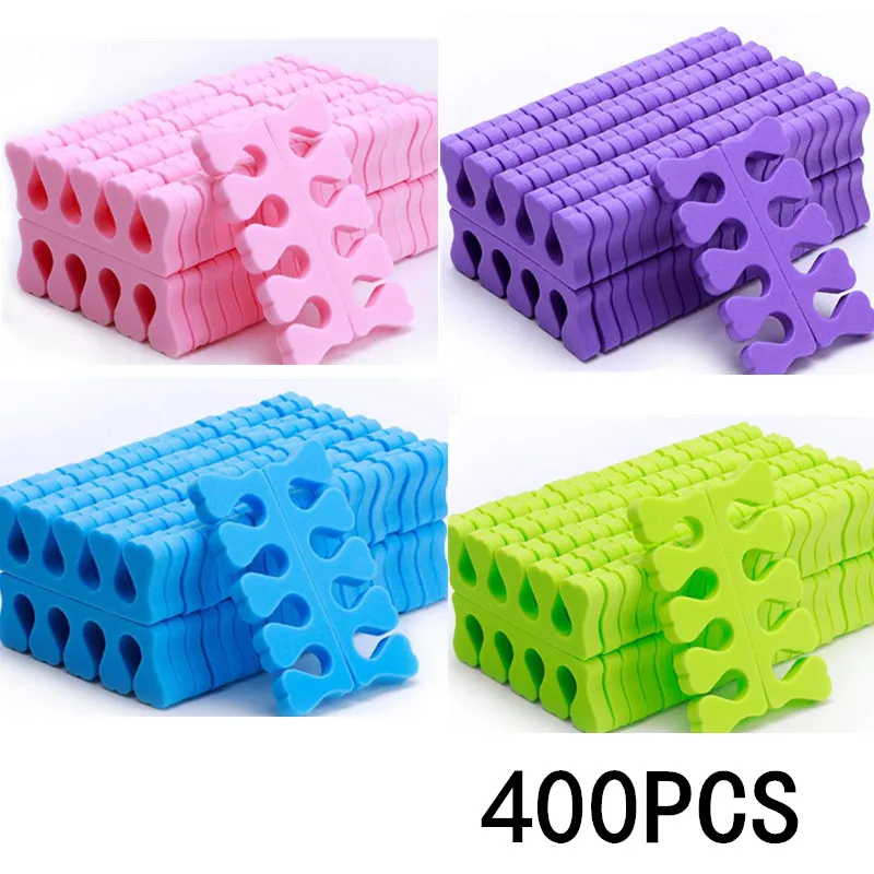 50/100/200/400 Stück Schwamm-Nagelkunst-Zehentrenner für Finger und Füße, Weiche UV-Gel-Politur Schönheitswerkzeuge, Maniküre-Pediküre-Nagelsets ﻿