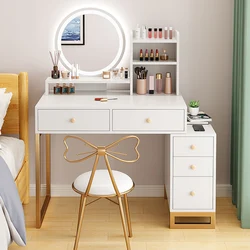 Coiffes de maquillage blanches pour chambre à coucher, meubles modernes, rangement de table