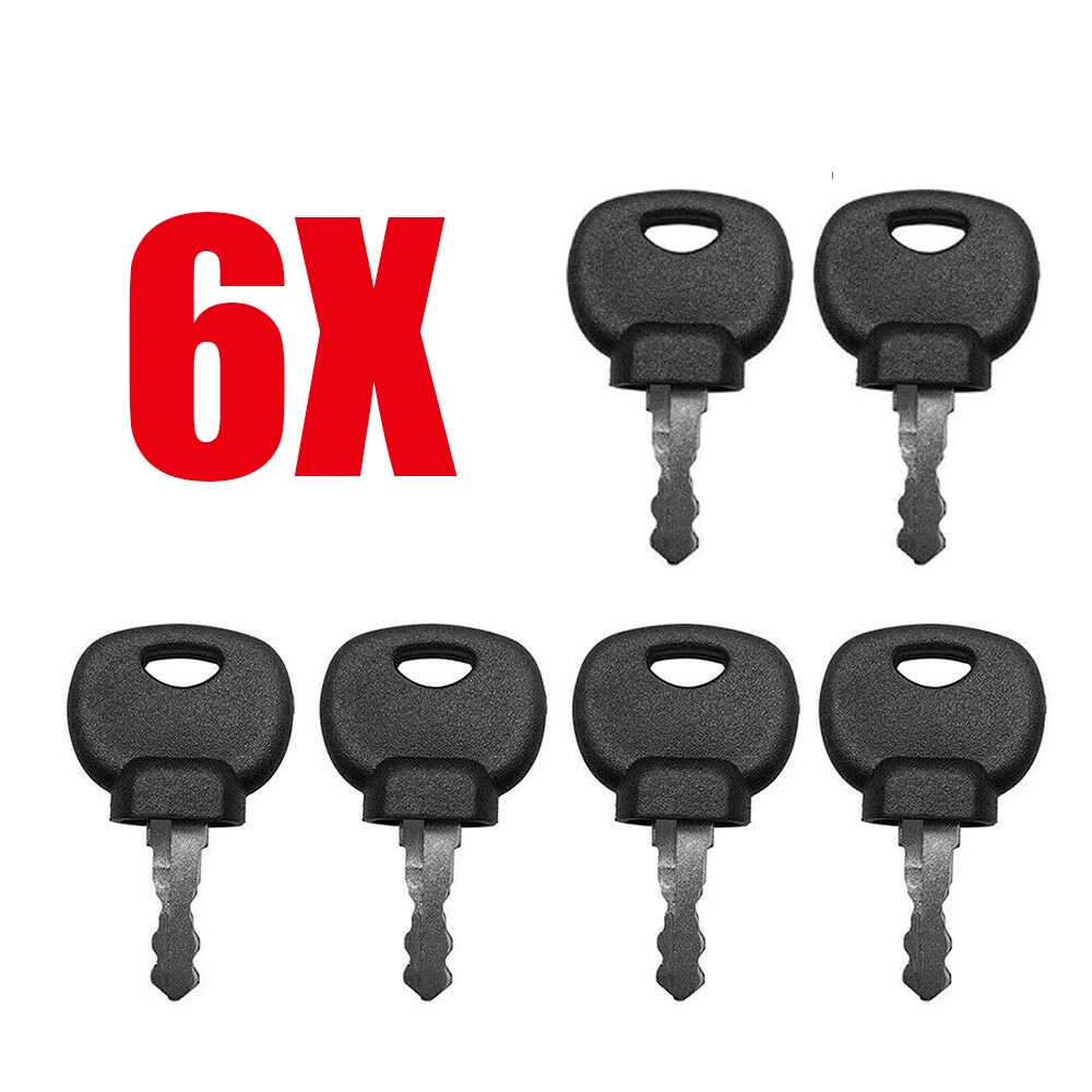 1/6/10 Pcs For Jcb Bomag Manitou Tractor SPARE 14607 IGNITION KEYS Ignition Key Plant Application Spare 14607 Car Accessories