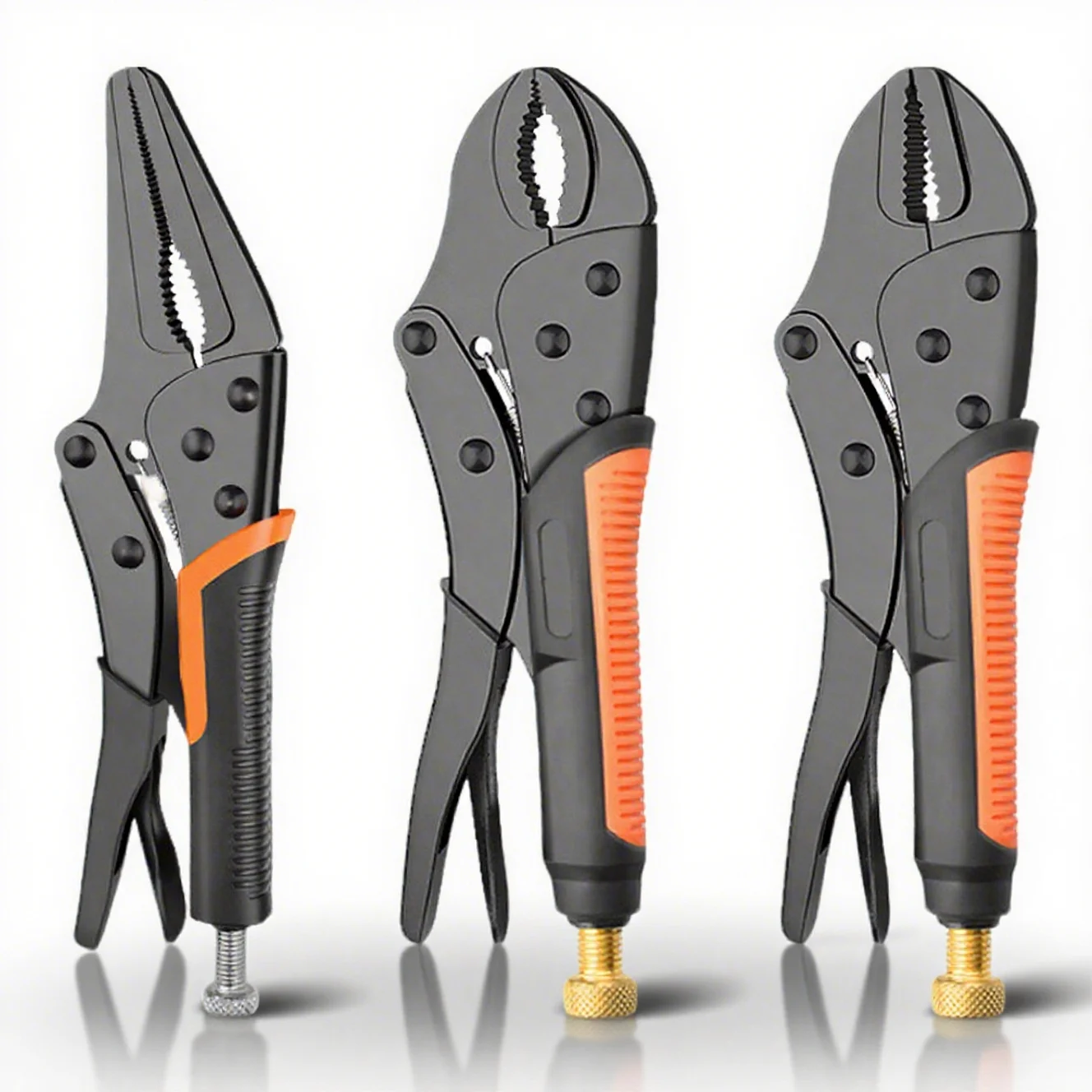 7/9/10" Multi-Function Locking Pliers Round/Straight Mooth Pipe Wrench Universal Pressure Pliers Strong Clamp Tool Hand Tools