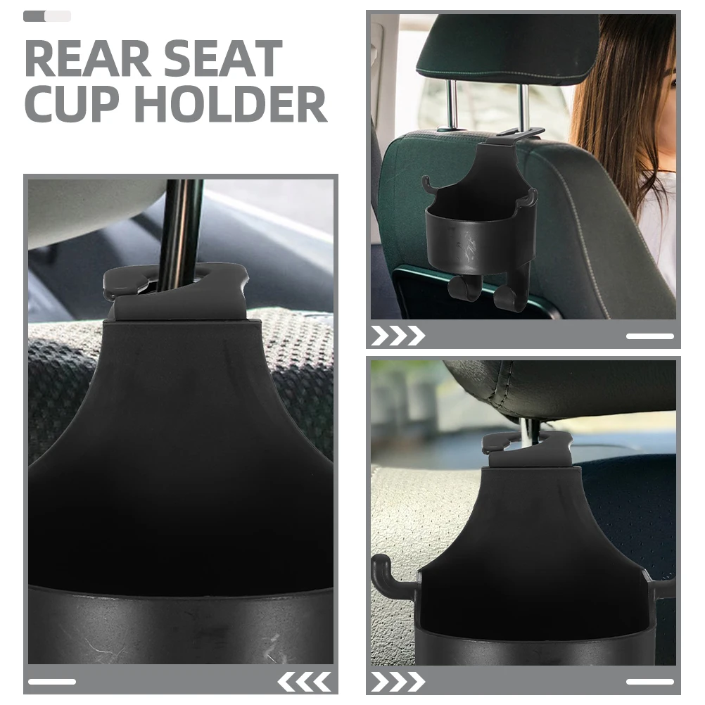 

2Pcs Car Headrest Cup Holder Durable PP Material Backseat Organizer Storage for Phone Small Items Auto Headrest Cup Holder
