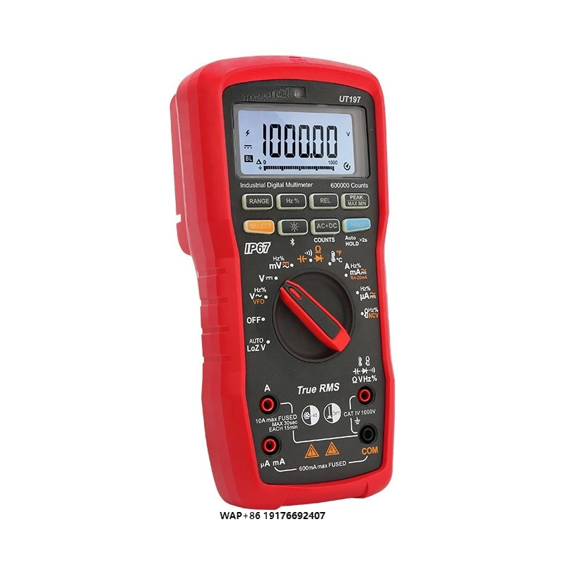 UT197 Industrial Digital Multimeter High  Precision True RMS Handheld Digital Multimeter with 600000  Count Display