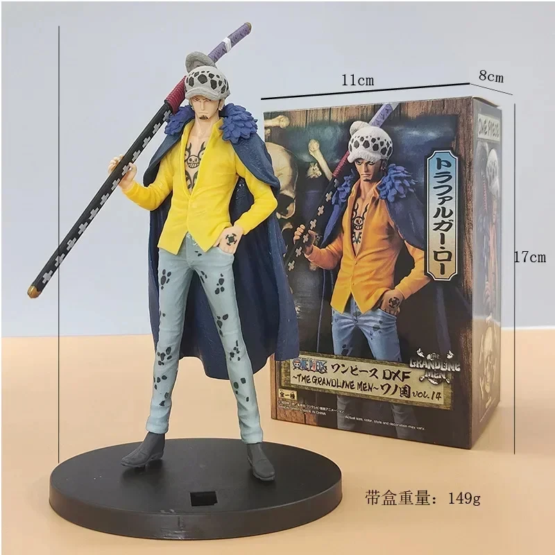 17cm Anime Figure One Piece Dxf Wano Country Trafalgar Law Collection modello bambole giocattolo per regalo spedizione gratuita bambini regalo di natale