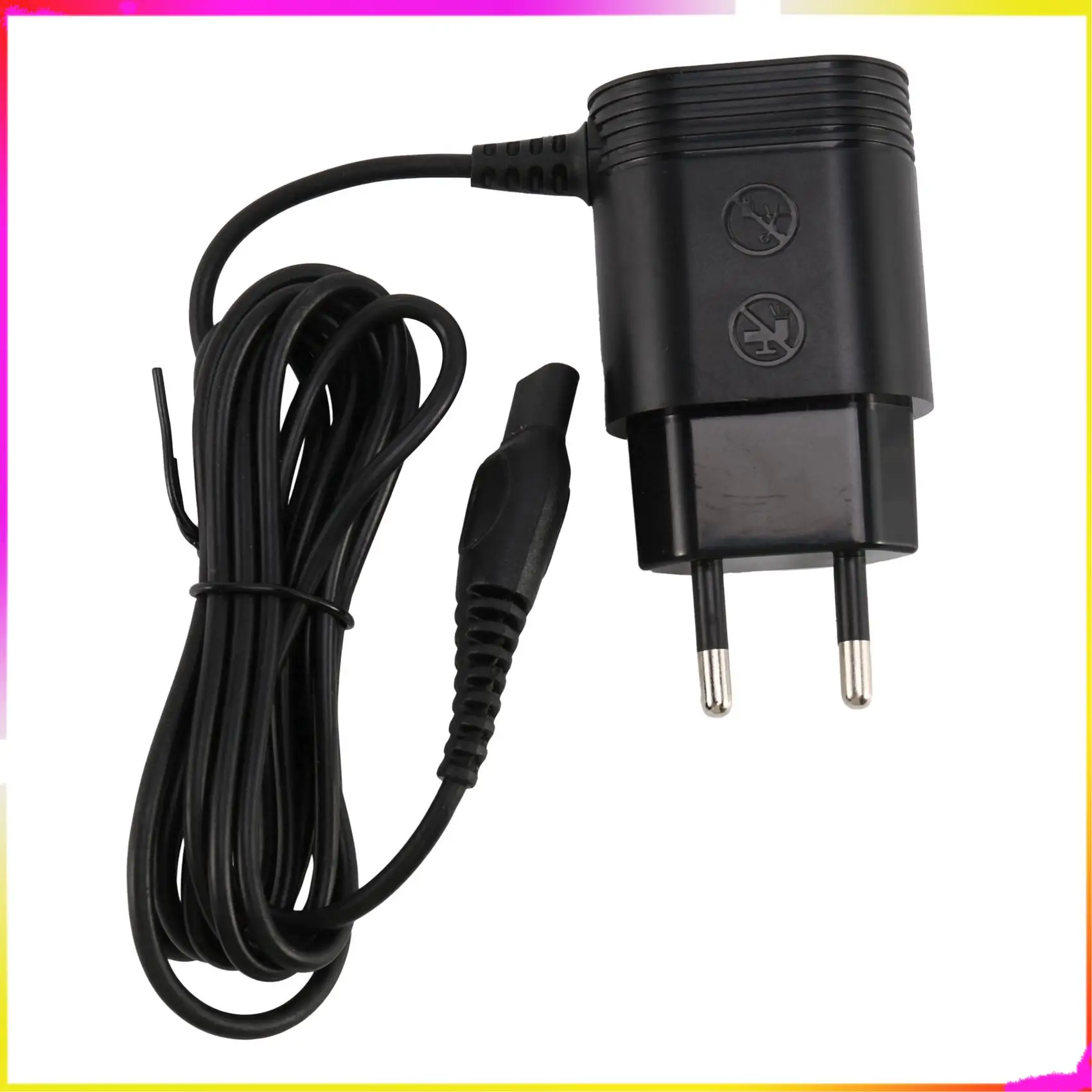 M04K 2X Shaver For Eu Wall Plug Ac Power Adapter Charger For  Shaver Adapter For Hq8505/6070 Shaving Machine(Eu Plug)