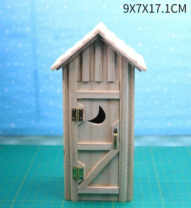 บ้านตุ๊กตาจิ๋วแบบ1:12เพลย์เฮาส์เฟอร์นิเจอร์ของเล่นตู้ของเล่นโต๊ะไม้แบบฝาพับอุปกรณ์เสริมบ้านตุ๊กตาจิ๋วแบบ DIY ใหม่