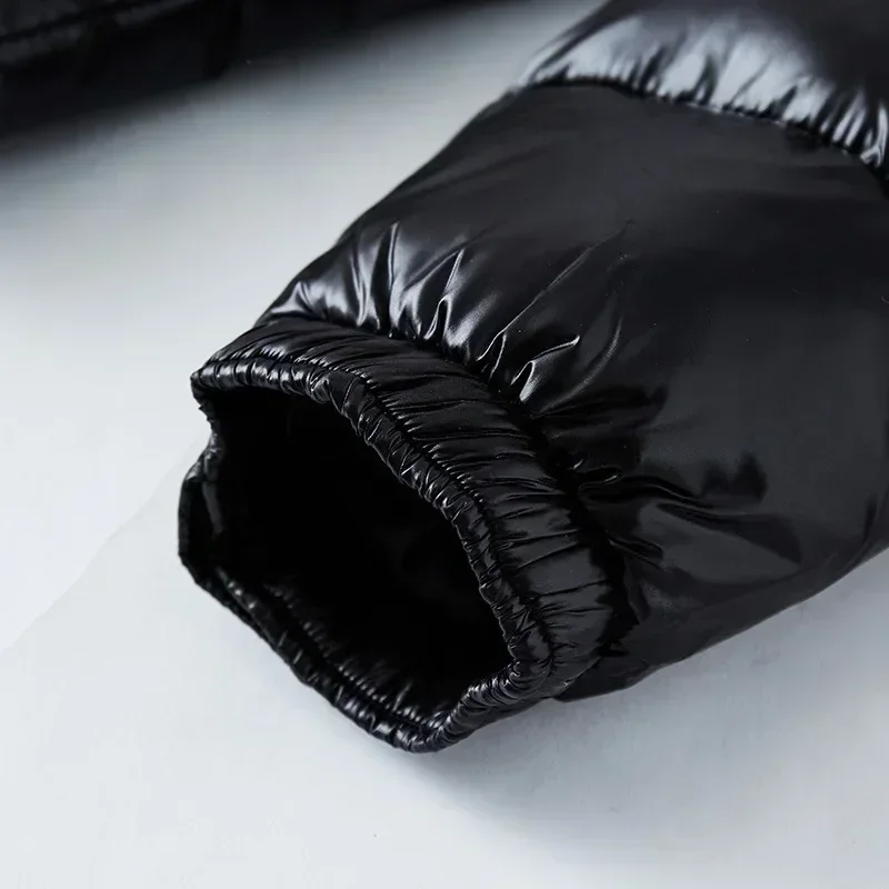 Men's and Women's Puffer Jacket Hooded Plus Size Coats Thickened Warm Down Coat Goose Down Winter New Glossy Down Jacket