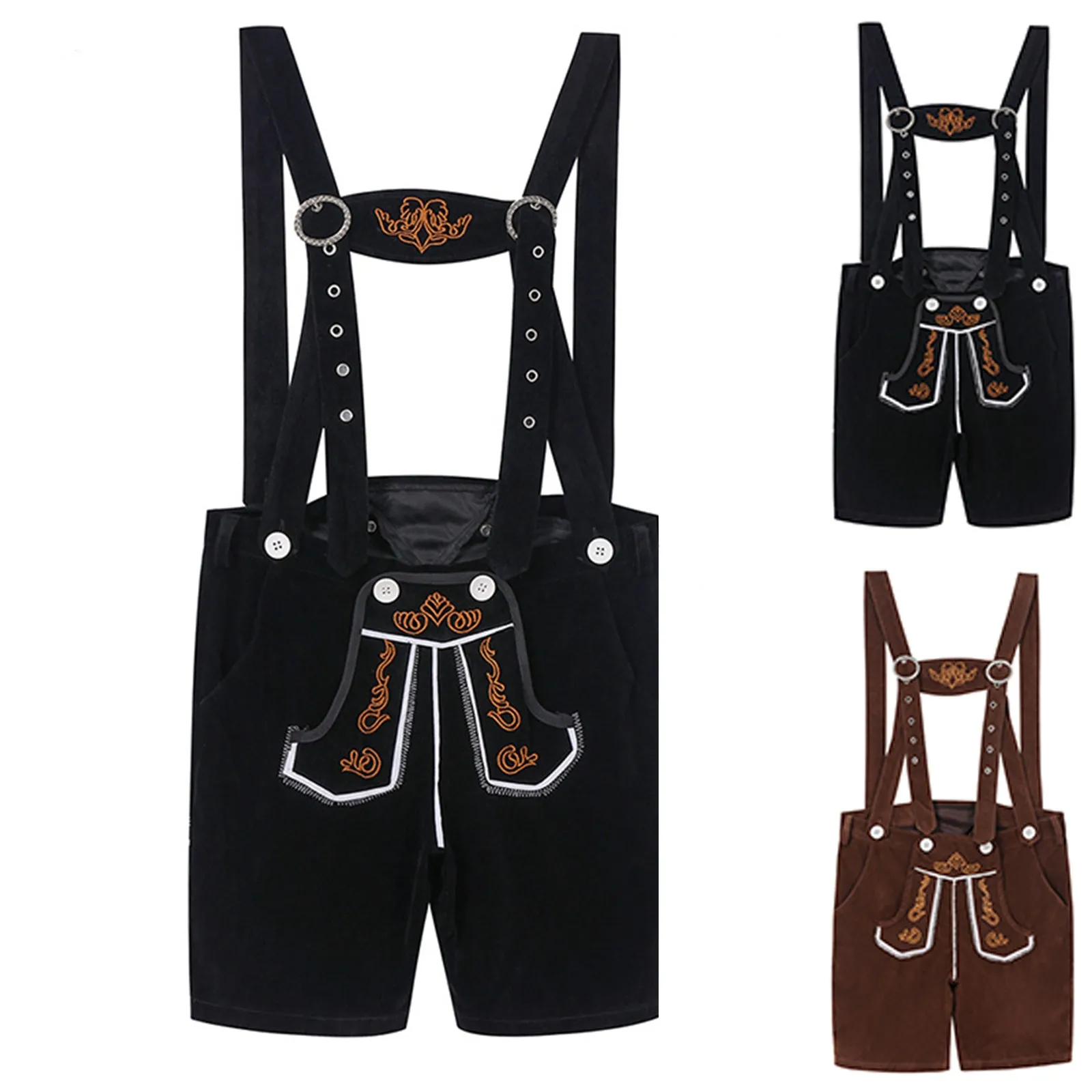 

Beer Festival Costumes Strap Party Cosplay Costumes Fashion Men's and Women's Suspender Pants Stage Performance Clothing Props