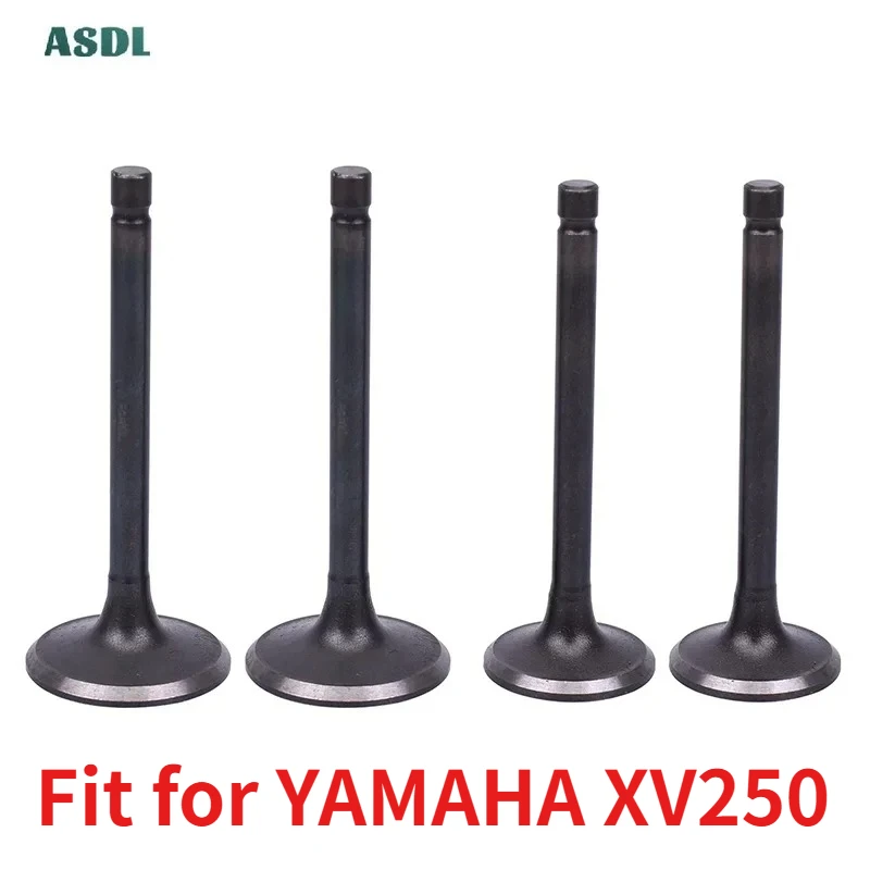 

Motorcycle Intake Exhaust Valves Set Fit for YAMAHA XV250 Virago V Star 250 Route 66 QJ250-H-L XC125 XV125 1988-2017 XV 250