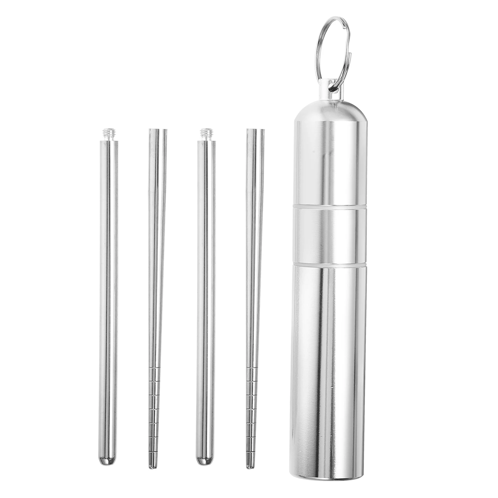 

Stainless Steel Set Foldable Travel Chopsticks with Metal Case Portable Kitchen Tableware Kitchen Serving Utensils