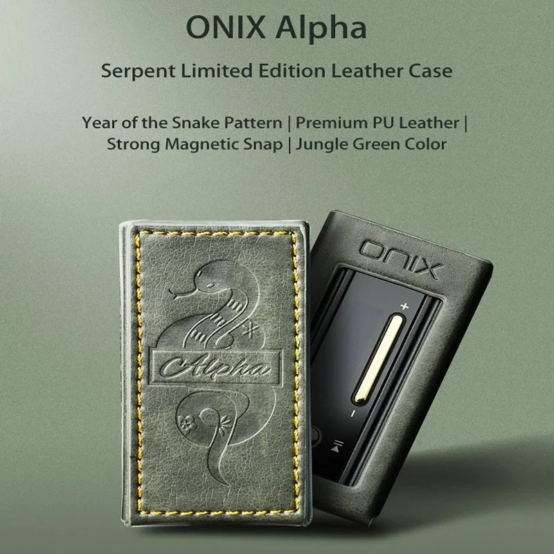 Original SHANLING ONIX Leather Case Cover for Alpha XI1 Snake Pattern Skin Shell