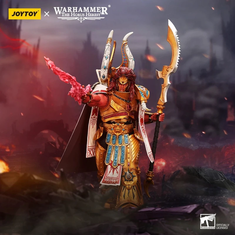 Figuras de acción JOYTOY 1/18 Warhammer 40K Thousand Sons Magnus, modelo genial, el Primarca Rojo de la XV Legión, colección de juguetes, regalo
