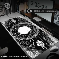Phangkey AMATERASU Mousepad Deskmat for Mouse Mechanical keyboard 900 400 4mm Stitched Edges Rubber High quality soft Rubber