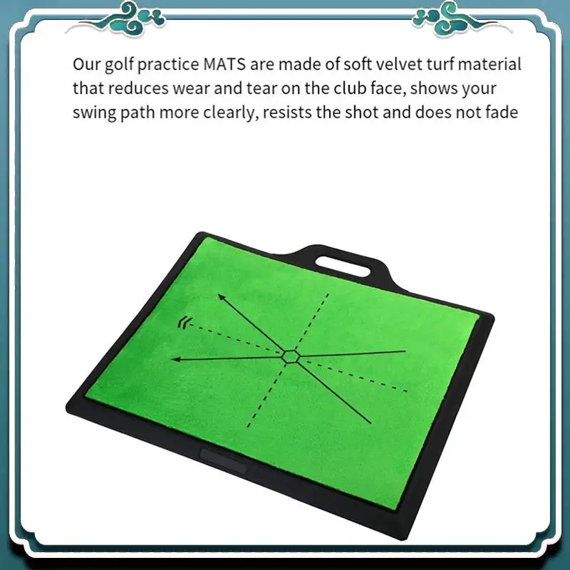 

Reliable Golf Hitting Mat Golf Training Mat For Swing Path Feedback Detection Batting Extra Replaceable Golf Practice Mat