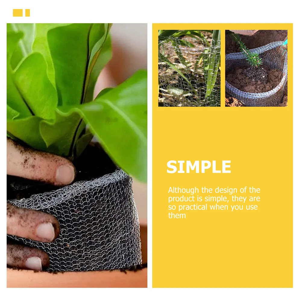 

Metal Mesh Bag Stainless Steel Plant Root Protect Mesh Bag Garden Flower Vegetable Anti-Rat Gopher Vole Protection