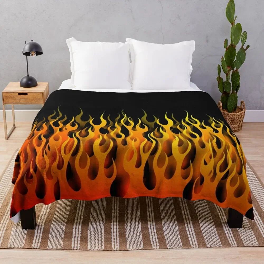 

fire flames Throw Blanket Decorative Sofas Multi-Purpose Sofas Hairys Blankets
