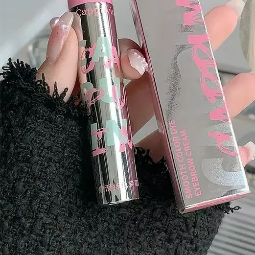 مشط صغير صبغ الحاجب كريم مقاوم للماء مقاوم للعرق الحاجب مسحوق بني القهوة لون قلم الحواجب كريم الحاجب ماكياج