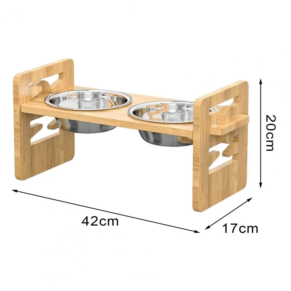 Adjustable Height Pet Bowl Rack Pet Feeding Station with Adjustable Height Adjustable Elevated Pet Bowl Stand for Cats for Small