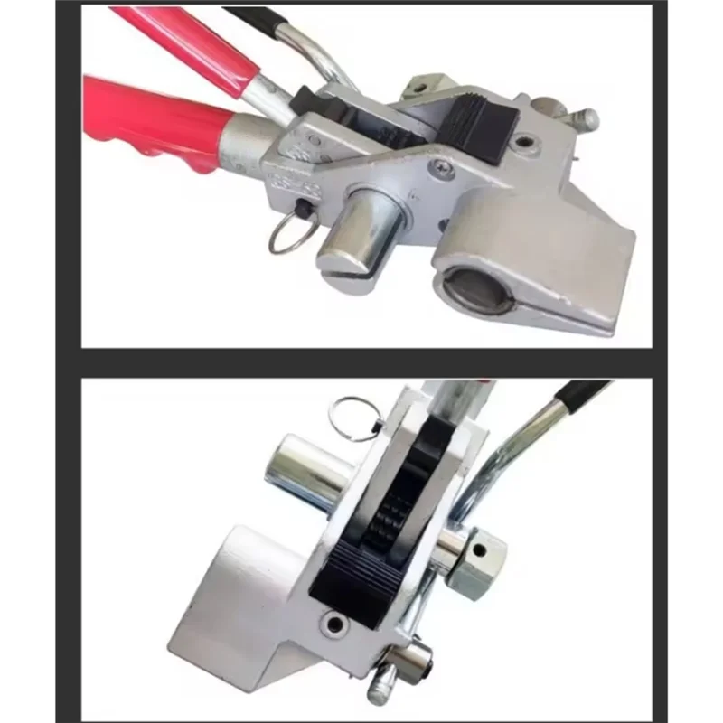 AB46-Stainless Steel Cable Tie Cutting Tool Stainless Steel Strip Tightening Gun Ratchet Stainless Steel Tie Plers Black