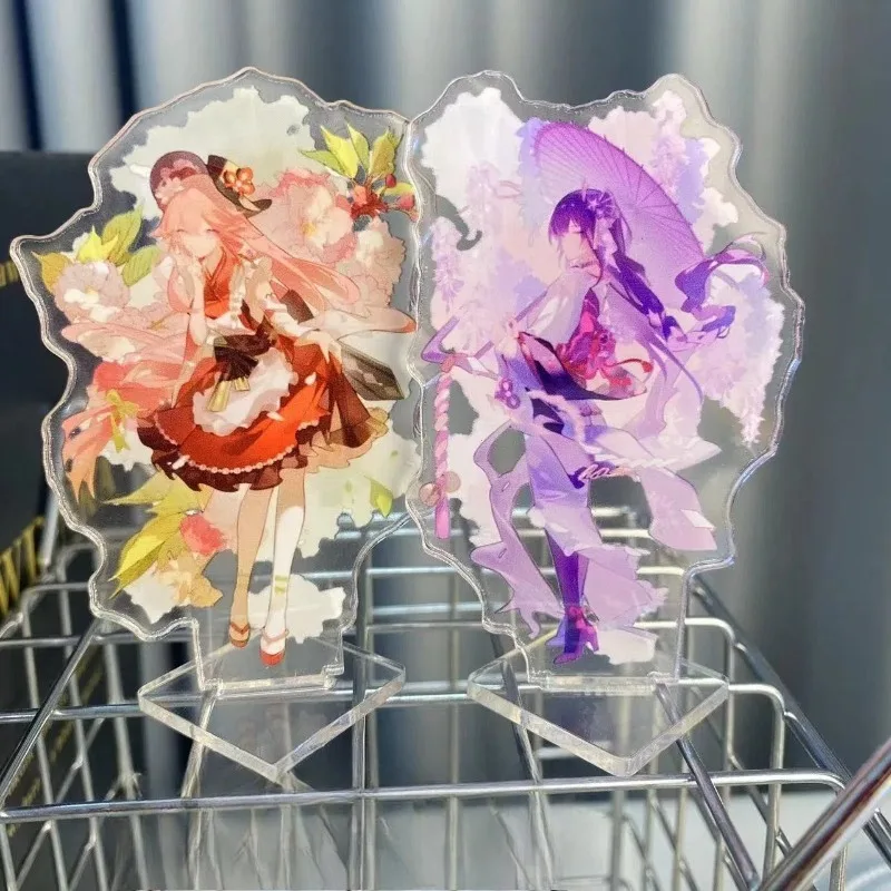 

Game Genshin Impact Acrylic Stand Character Yae Miko Raiden Shogun Model Plate Desktop Decor Props