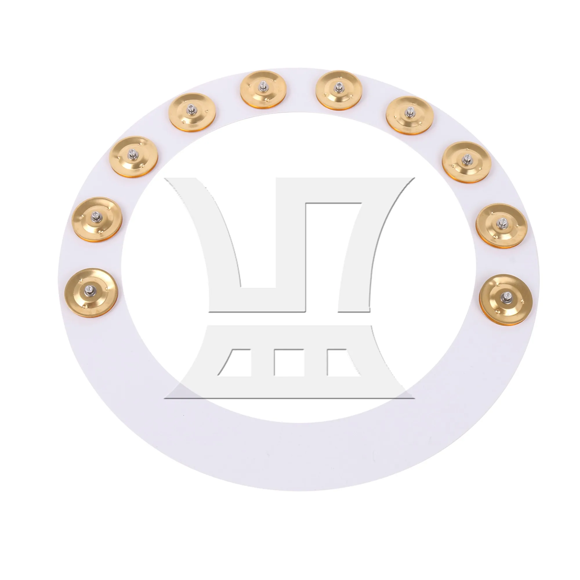 

Yibuy золотисто-белые кольца-колокольчики с эффектом джинга, сменные кольца диаметром 14 дюймов