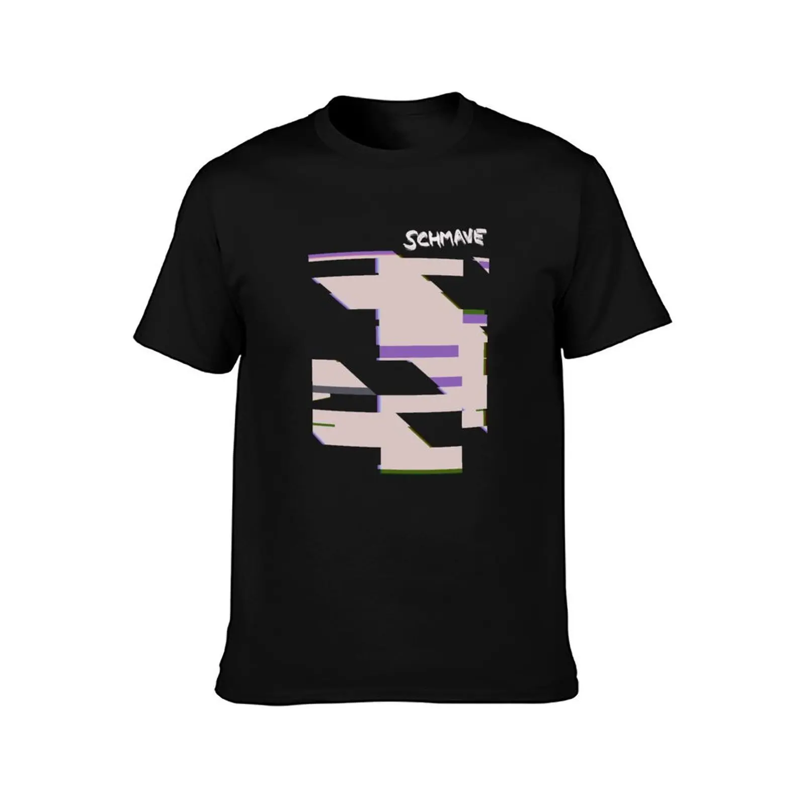 Schmave Glitch #1 T-Shirt Plus Size Summer Short Sleeve T-Shirt
